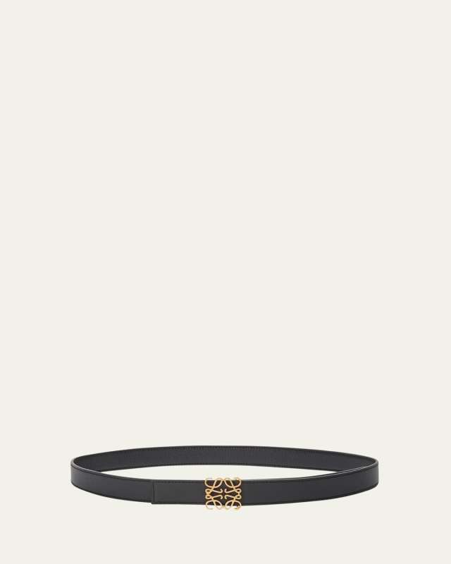 Anagram Reversible Grained Leather Belt